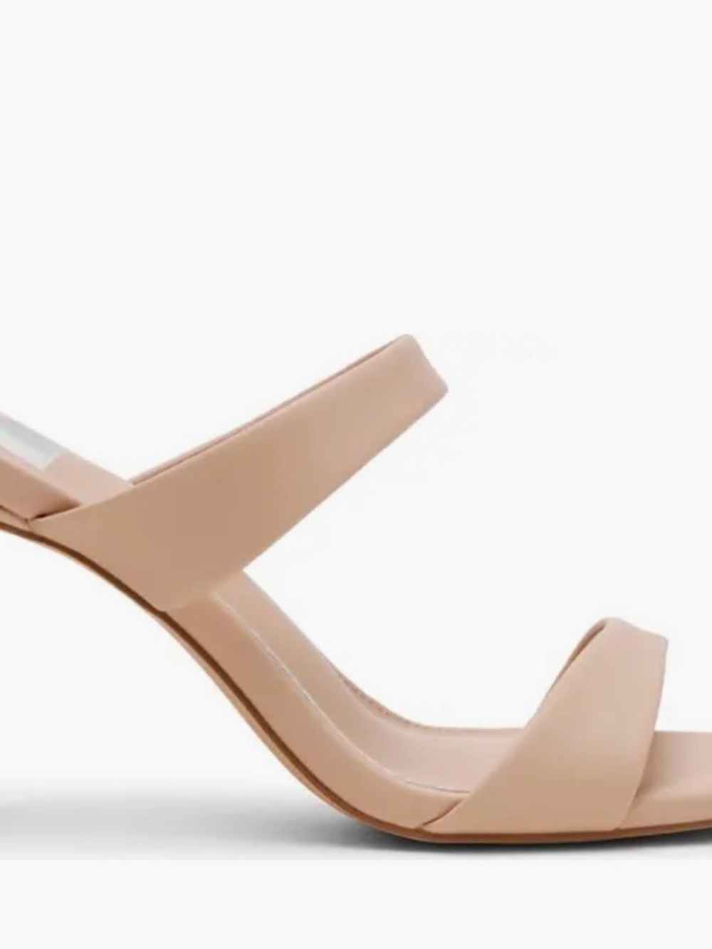 Dolce Vita Nude Strappy Block Heel Sandals - Picture 6 of 7